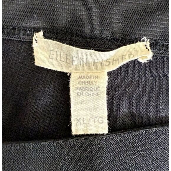 Eileen Fisher Organic Corduroy Jeggings Women's XL Black Stretch Skinny Ankle - Picture 3 of 9